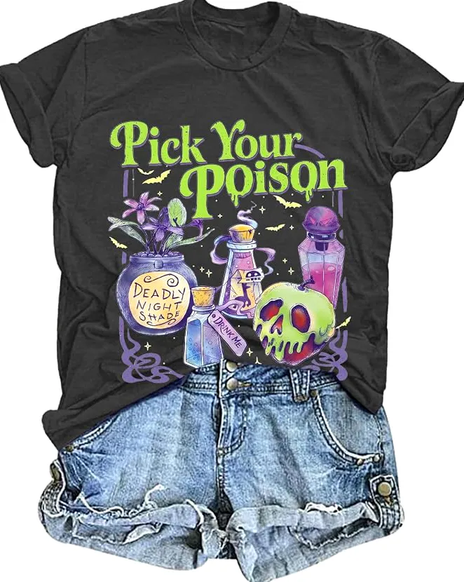 Pick Your Poison Halloween Shirt Pick Your Poison Halloween Shirt