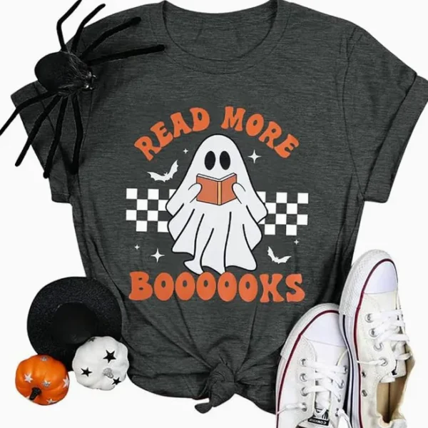 Read More Booooks — Perfect for Halloween Teacher Shirt