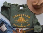 Sanderson Witch Museum Black Flame Candle Sweatshirt