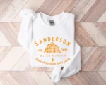 Sanderson Witch Museum Black Flame Candle Sweatshirt