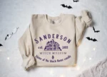 Sanderson Witch Museum Black Flame Candle Sweatshirt