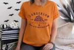 Sanderson Witch Museum Black Flame Candle Sweatshirt