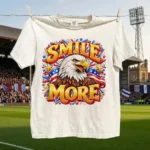 Smile More Classic Patriotic American Eagle Shirt