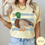 Vintage Mallard Duck Striped Shirt — Heritage Design