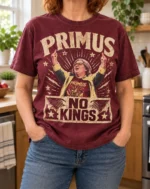 Vintage Primus No Kings Political Protest Graphic Shirt