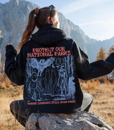 Where Legends Still Roam Free — Vintage National Parks Hoodie